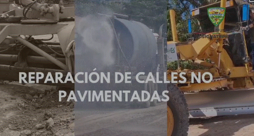 Supervisión de avances en la reparación de la red vial no pavimentada