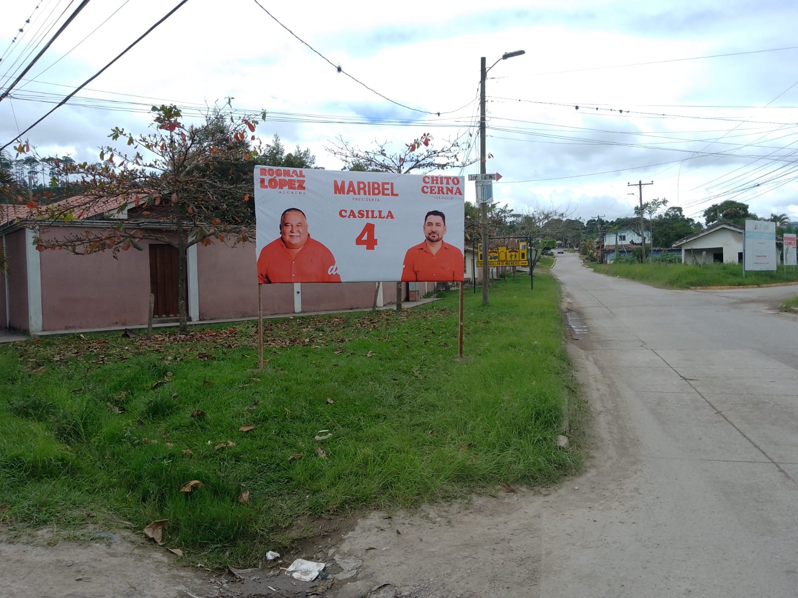 Inicia la colocación de rótulos de propaganda política en Siguatepeque