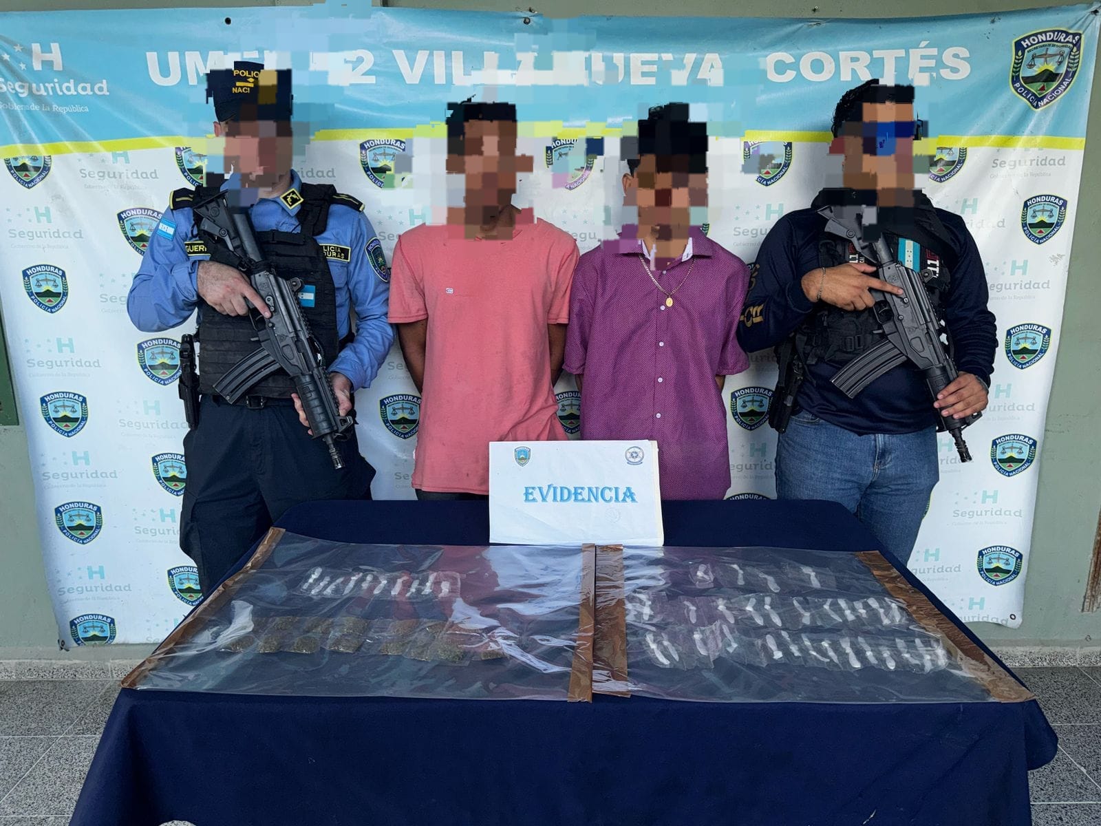 Por tráfico de drogas, DPI captura a dos presuntos miembros de la estructura criminal «MS-13» en la zona norte del país