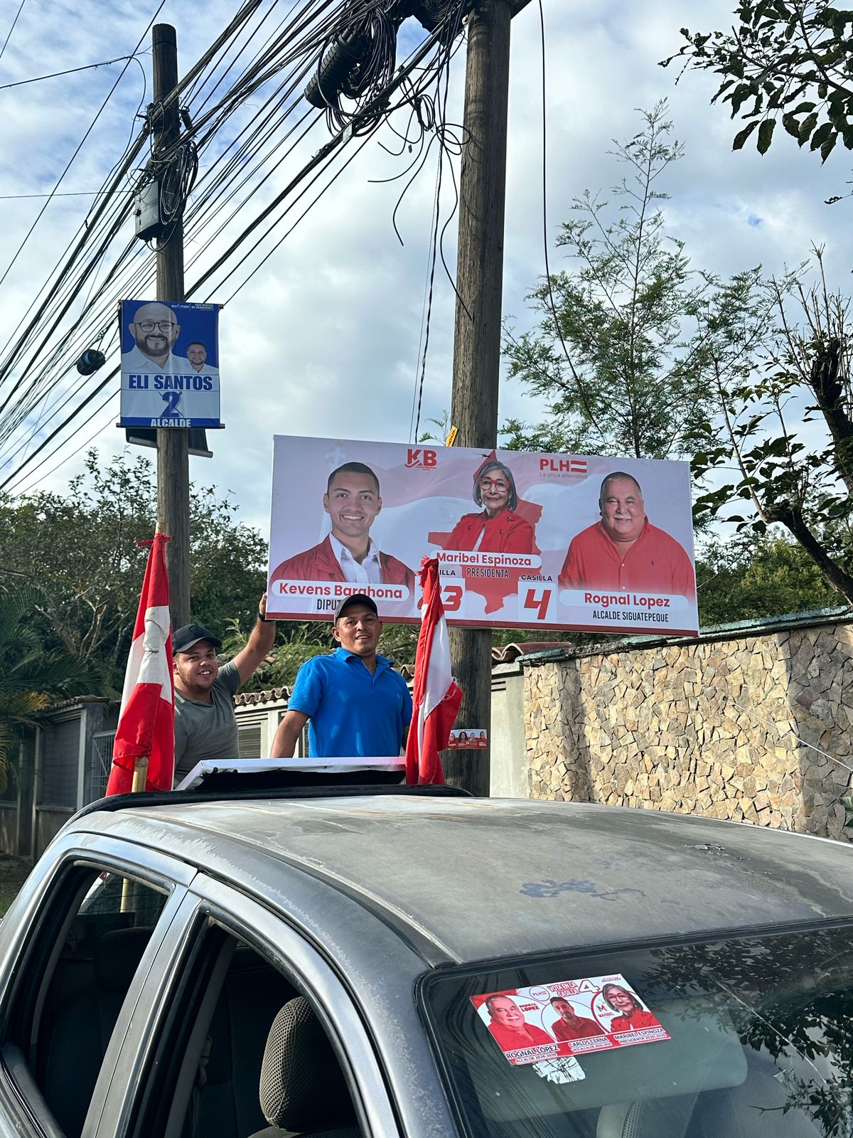 Rognal H. López impulsa su campaña con operativos de propaganda en Siguatepeque